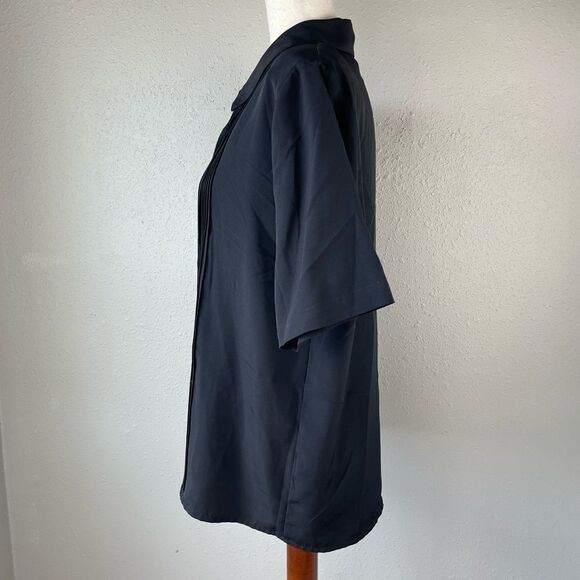 Vintage Claudia Richards Short Sleeve Button Down Dress Shirt Size 10 EUC - Picture 3 of 6